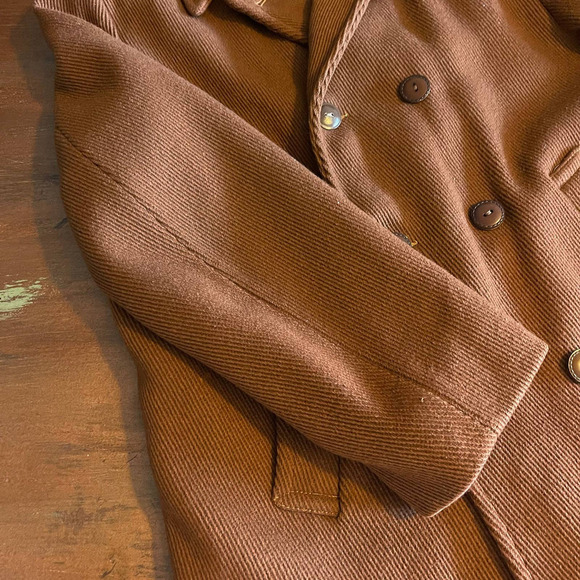 Neiman Marcus Y2k Vintage Women's Long Pea Coat - Picture 6 of 11